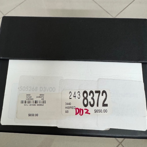 Gucci Varadero Horsebit Fringed red leather sandals/slides size 38-NIB - Picture 8 of 9